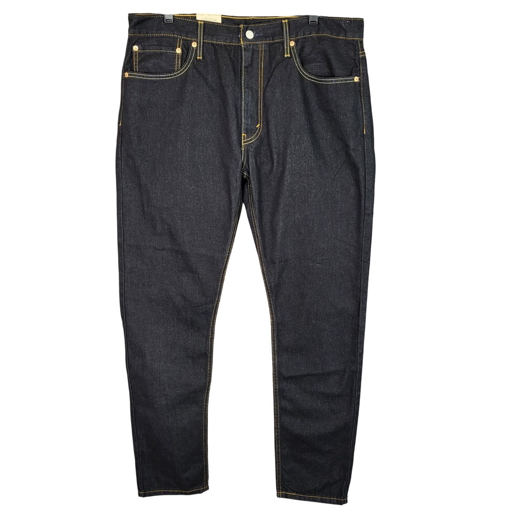 Levi Strauss 512 Slim Taper Jeans Mens W36 L32 Black‎ Denim Eco Ease